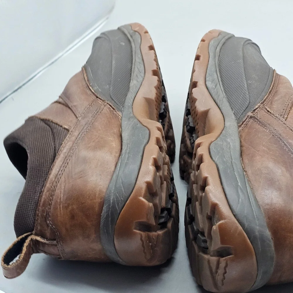 LL Bean Storm Chaser Slip On Boots Mens 13 Brown Leather Waterproof 507173